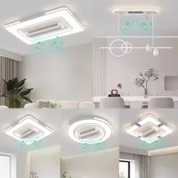 Bladeless LED Ceiling Fan with Remote Control LED Ceiling Light