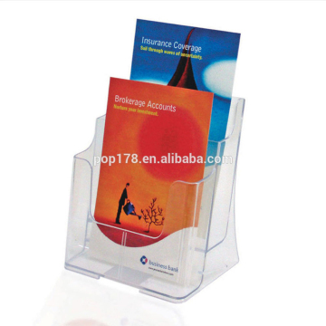 A5 Size Plastic Clear Magazine/ Brochure/ Book Holder For Business Display