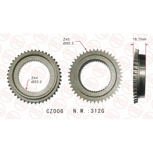 OEM 8-94435135-0 Customized Auto Gearbox Parts Synchronizer Tooth Cone for ISUZU TFR54 MSG5E