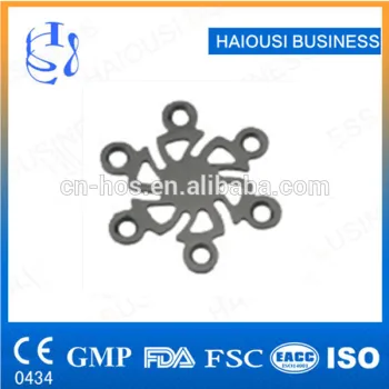 Plum Blossom Type Cranioplasty Plate / Skull Plate Screw Range/ Orthopedic Surgical Instrument