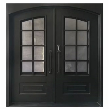 Modern Black Steel Wrought Iron Automatic Sliding Gate for Driveway