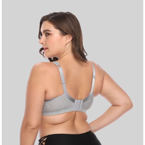 Soutien-gorge sans rembourrage sans fil en coton grande taille