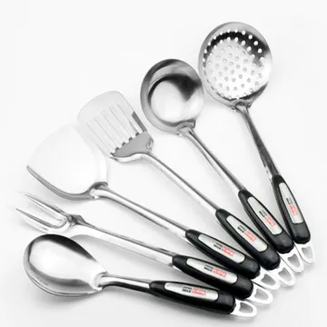 Plastic Handle Stainless Steel Kitchen Tools