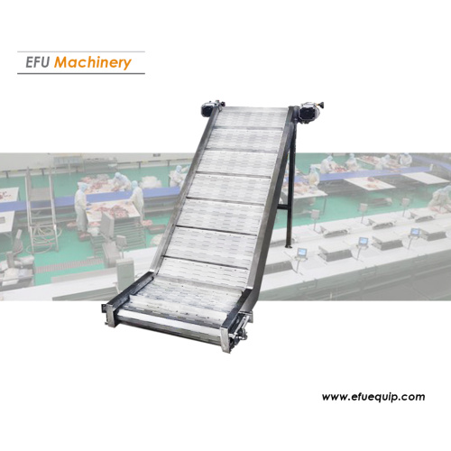 Inclined mesh belt conveyor