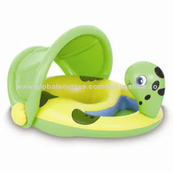 Heavy-duty PVC Air/Inflatable Babies' Boat, Lovely and Cartoon Design, OEM Orders Welcomed