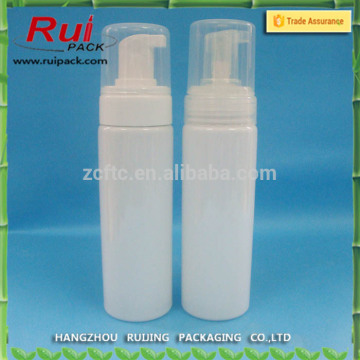 150ml foam pump bottle , white cylinder foamer pumps with bottles