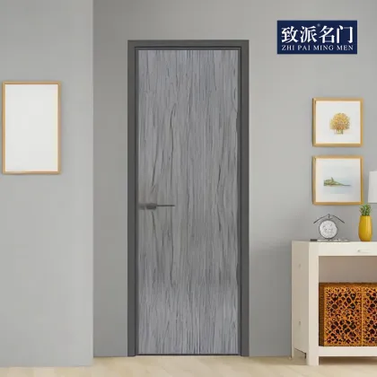 The bedroom door is a swing door