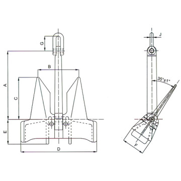 Marine AC-14 High Holding Forceless Type