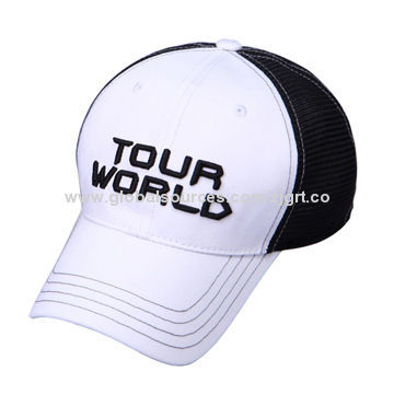 Brand cotton and mesh golf caps