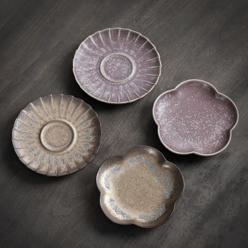 Porte-thé au four à kiln japonais vintage avec glaçage rouille et domination