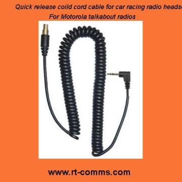 for Motorola Talkabout Coiled Cord for Quick Disconnecting