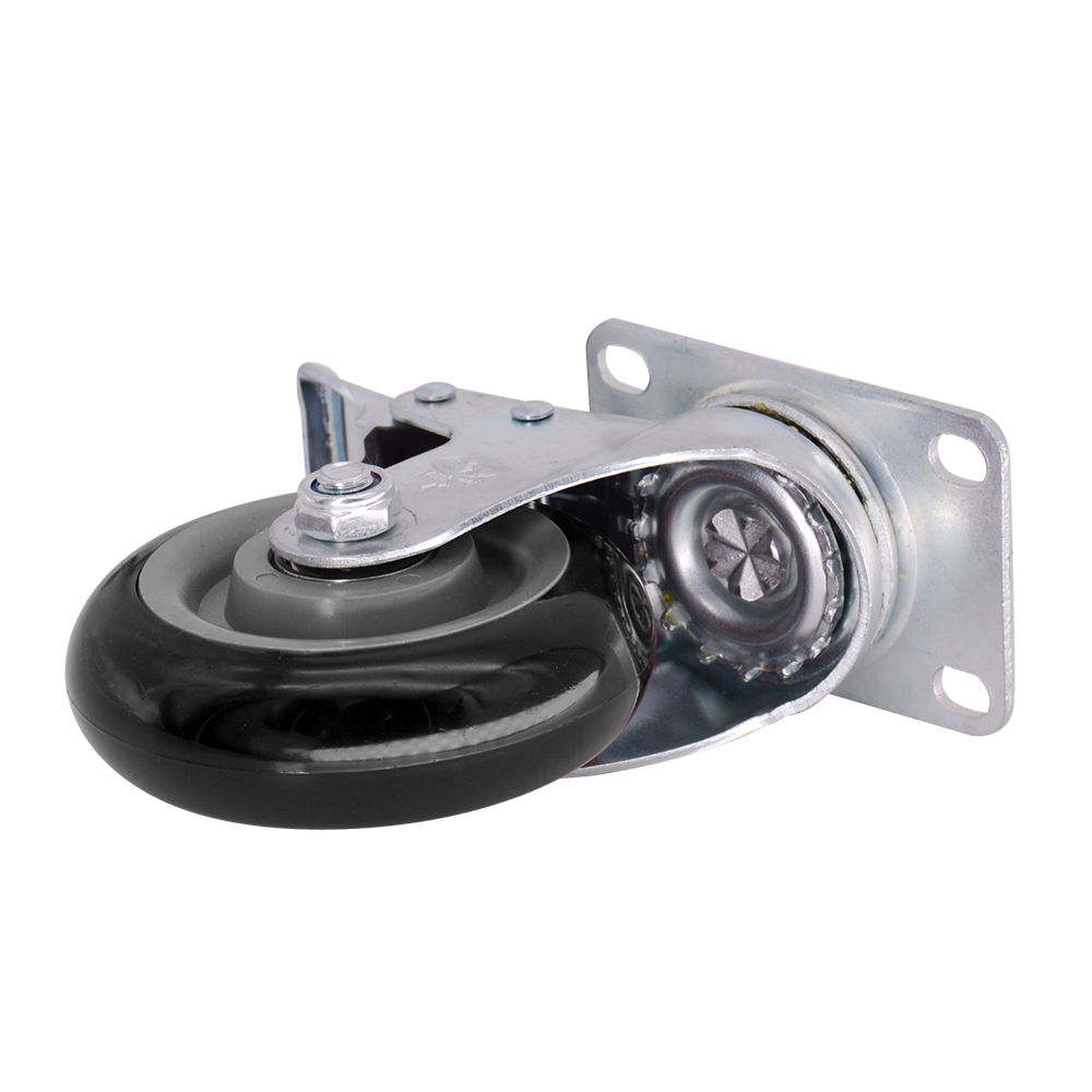 PVC (PU) Caster Wheel-Black mit mittlerer Dienst