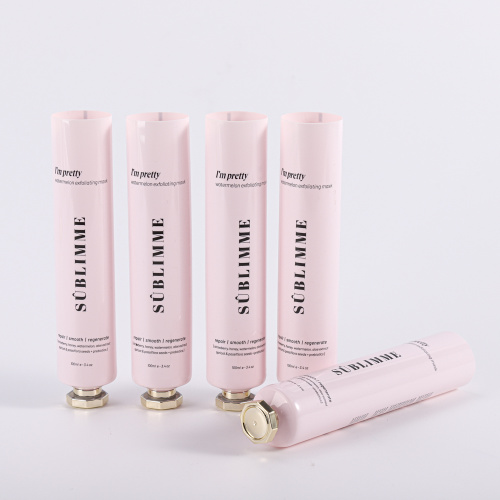 Skincare Packaging Tube Plastic soft squeeze tube with custom octagonal cap Factory