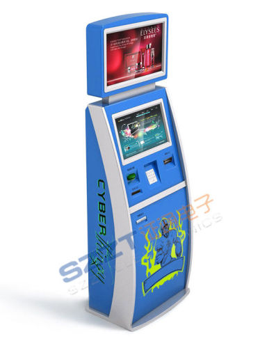 Zt2188 Dual Screen Card Dispenser &amp; Bill Payment Kiosk For Retail / Ordering / Payment