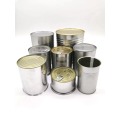 Latas de molho duráveis ​​com design de tampa segura