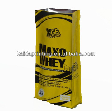 Packaging Bag with flat bottom, side gusset, with aluminum inside, Available in various colors, sizes and designs