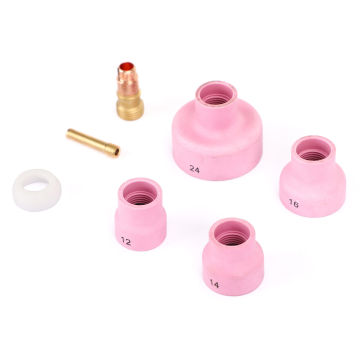 UWELD 7Pcs WP-17/18/26 TIG Welding Torch Stubby Gas Lens Kit