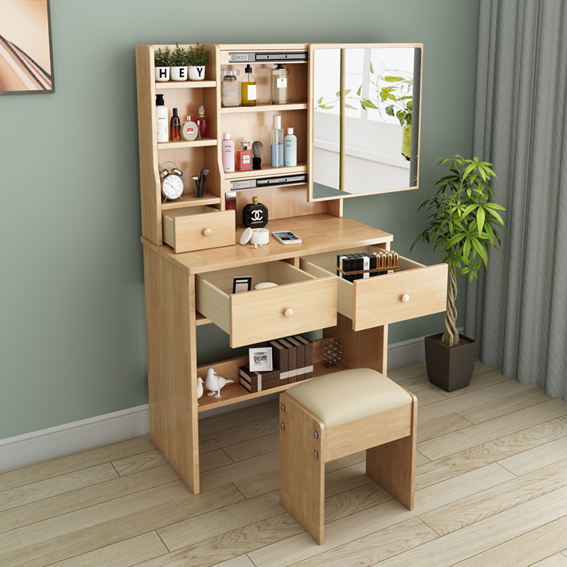 Makeup Vanity Table with Lighted Mirror