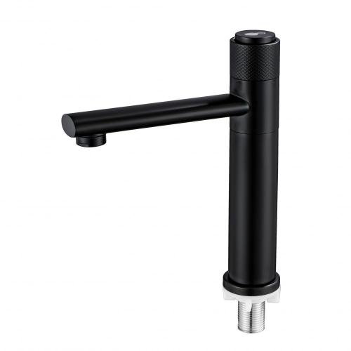 Single hole Button Handle single cold basin faucet