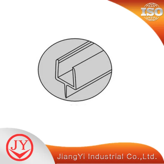Shower glass door rubber strip seal