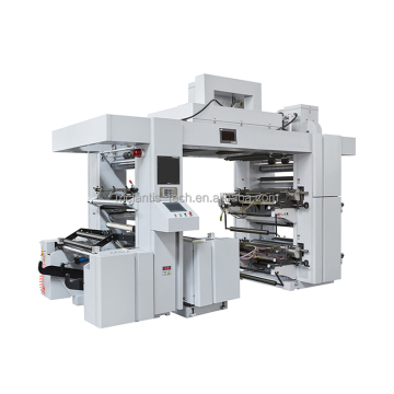 Vier Farbstack Flexo -Druckmaschine