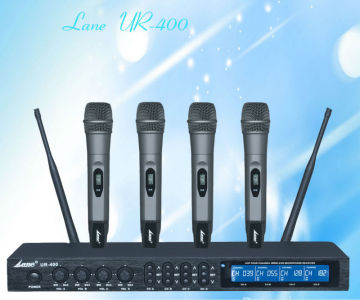 Lane the frequency automatic infrared receiver better Music Builder U-400C High quality professional UHF PLL wireless microphone