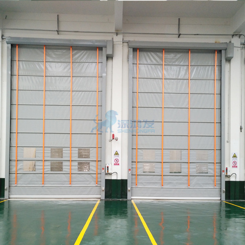 Fast Automatic folding up stacking high speed door