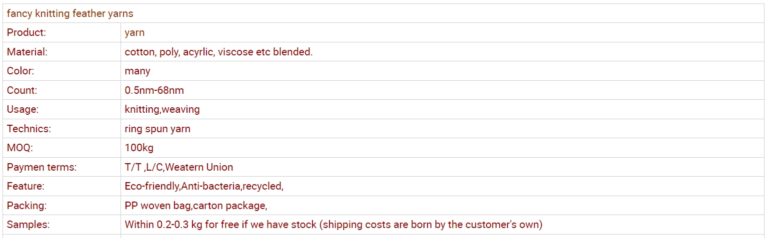 fancy knitting feather yarn