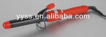 Temperature control hair curler with varied tong size