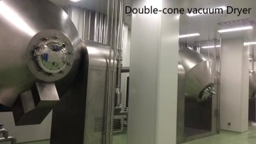 Continuous Industrial Rotary Vacuum Dryer With Blades