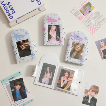 Korean Star Photo Album: Three-Inch Collection Card Book for Self-Printed Mini Cards
