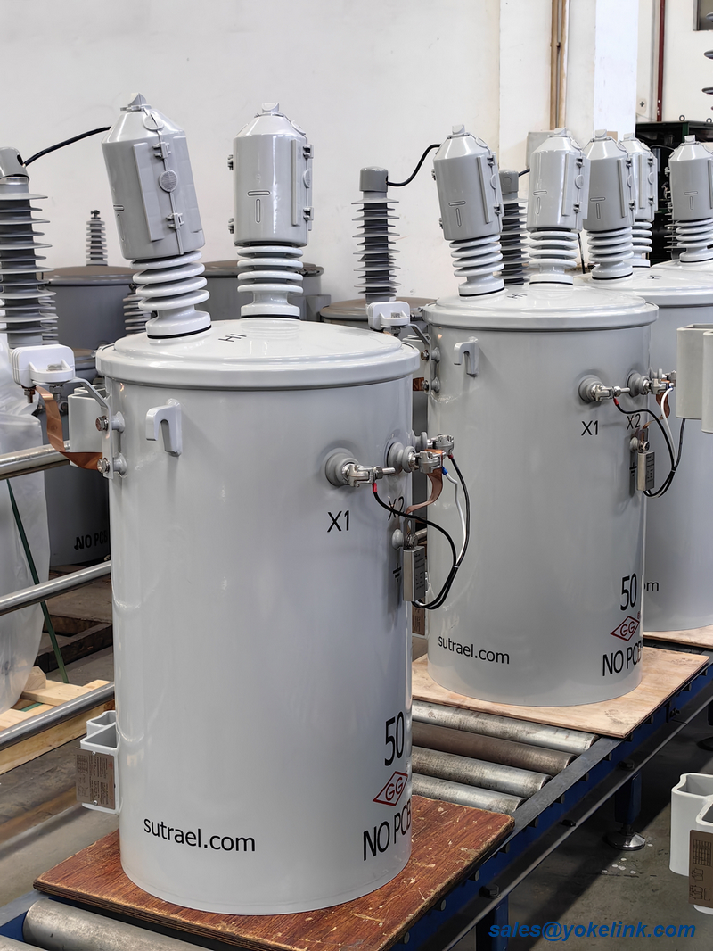 50KVA oszlopra szerelhető egyfázisú olajtranszformátor