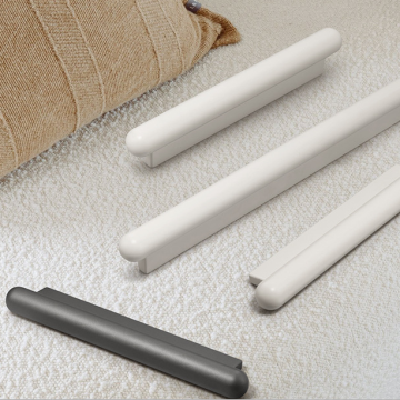 Minimalist Yuvarlak Uçlu Mat Çinko Alaşımlı Çubuk Çekme Parçaları