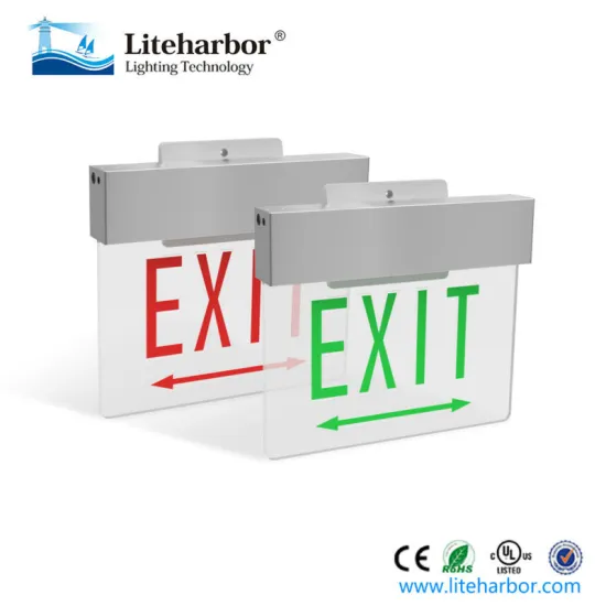 Aluminum+Acrylic led emergency light exit light battery backup