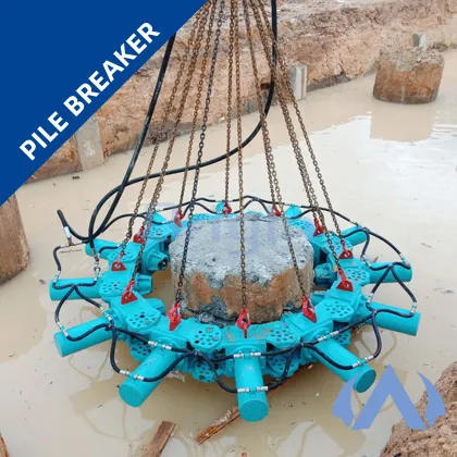 Round Concrete Pile Breaker Hydraulic Cutting Pile