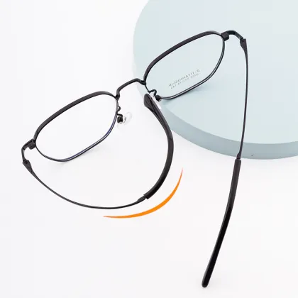 Retro Art Ultralight Half Titanium Myopia Glasses