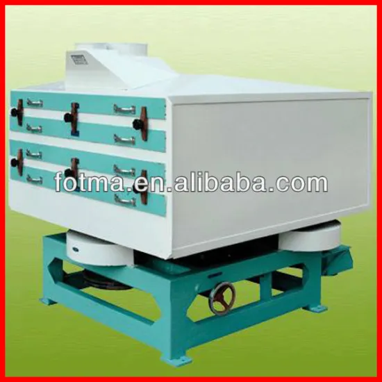 MMJP rice grading machine
Main technical characteristics
The horizontal rotating rice classifying sieve manufactured by the factory has 4 specifications, the technical characteristics refers to tables 1, 2 and 3.