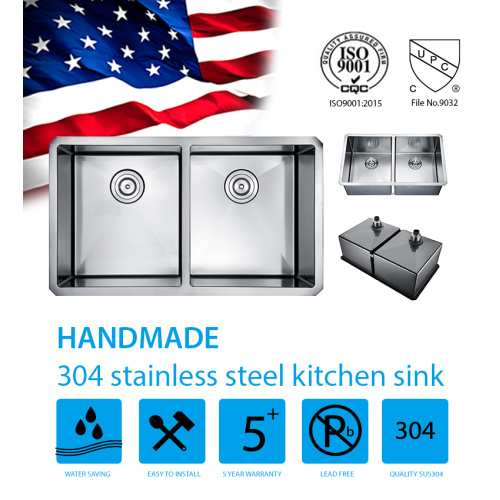 Undermount Kitchen Handmade Stainless Steel Sink