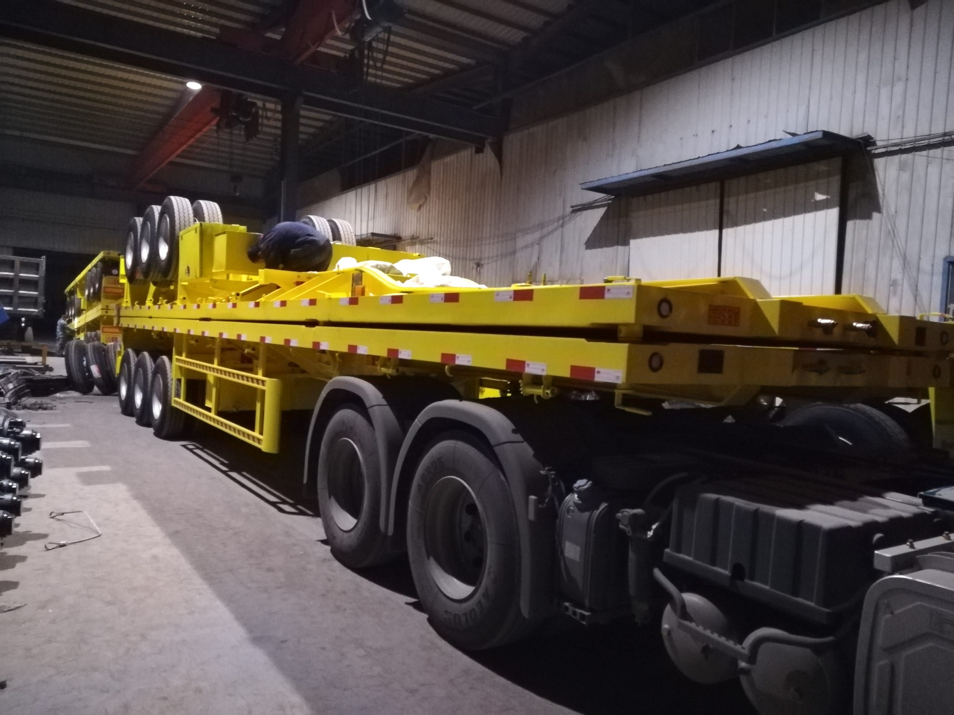 2 axle flatbed trailer 