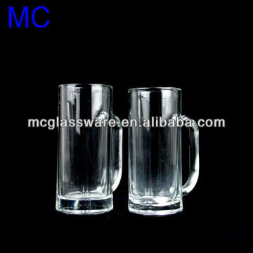 Classics glass beer mug set with handle