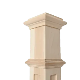 Modern Maple Box Newel for Home Decor