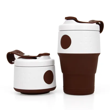 395ML Foldable Silicone Coffee Cup Portable Travel Mug