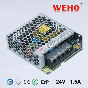 WEHO factory wholesale new design slim power 30mm LRS-35-24 power supply 24v 35w