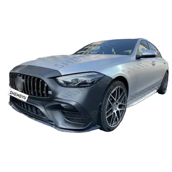 AMG Style Front Bumper Kit for Mercedes-Benz C-Class W206 2022-2023 (Includes Grille and Exhaust Pipe)