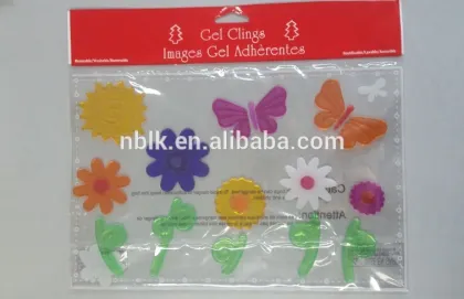 Happy Spring TPR window gel sticker Jel Jewels