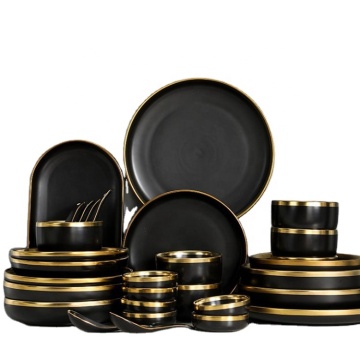 Best Selling 26pc Multi-Color Porcelain Dinnerware Set for 4-6 People with Gift Box