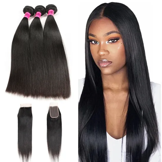 Peruvian Straight 4 Bundles Virgin Straight Hair Bundles Deal Cheap Human Hair Natural Black Hair China