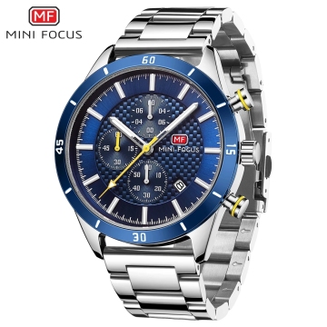Mini Focus Watch 0283: Business Steel Quartz Armbanduhr