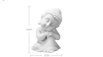 Resin happy gold dust lucky buddha figurine fengshui crafts
