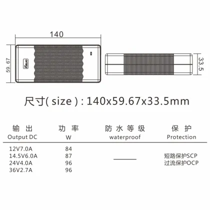 Switching Power Supply Adapter 100-240V AC Adapter